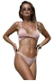 Knotted Light Pink Ribbed Bikini Top & Hipster Bottom