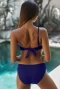 Reflex Blue One Shoulder Ruffled Bikini Top & Hipster Bottom