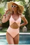 Pink Sexy Cut out One-piece Swimsuit