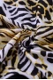 Classic Leopard Lattice Plunge Mesh inset detail One Piece Swimsuit