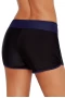 Women's Blue Waistband and Trim Swimsuit Shorts