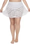 Women's White Crochet Lace Skirted Swimsuit Bottom/Skirtini